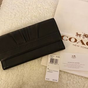 Coach Black Leather Wallet